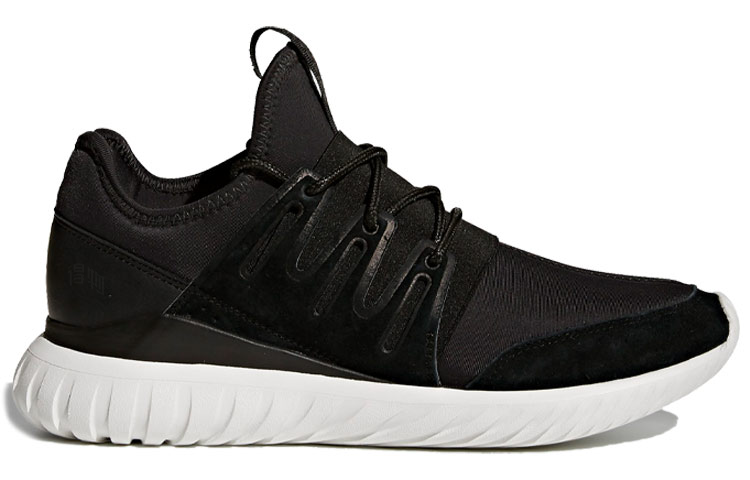Кроссовки adidas originals Tubular Radial (черно-белые) — Чёрный / белый — фото 2