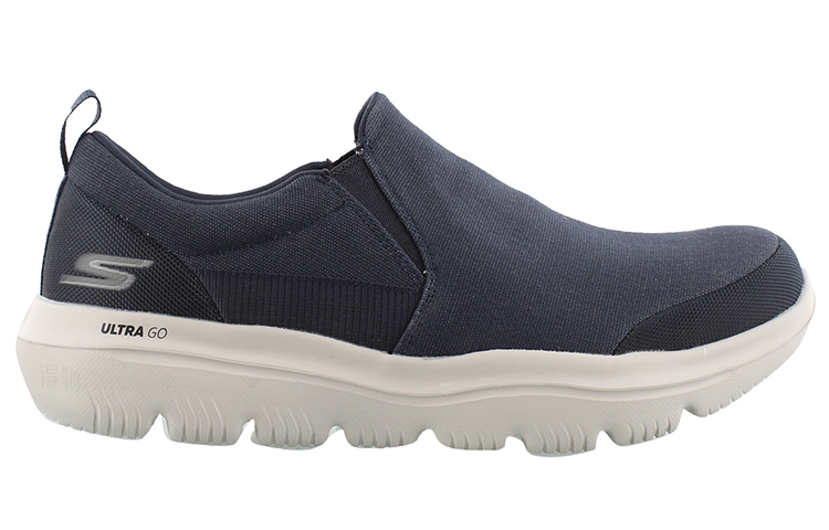 Мужские кроссовки Skechers Go Walk Evolution Ultra (синие) — Тёмно-синий / серый — фото 2
