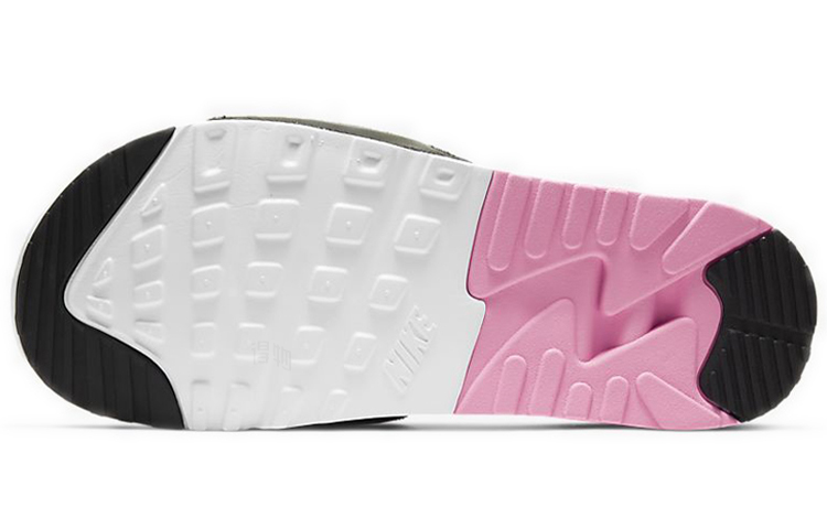 Женские шлепанцы Nike Air Max 90 Slide (серо-розово-белые) — Серыйбелыйрозовый — фото 4