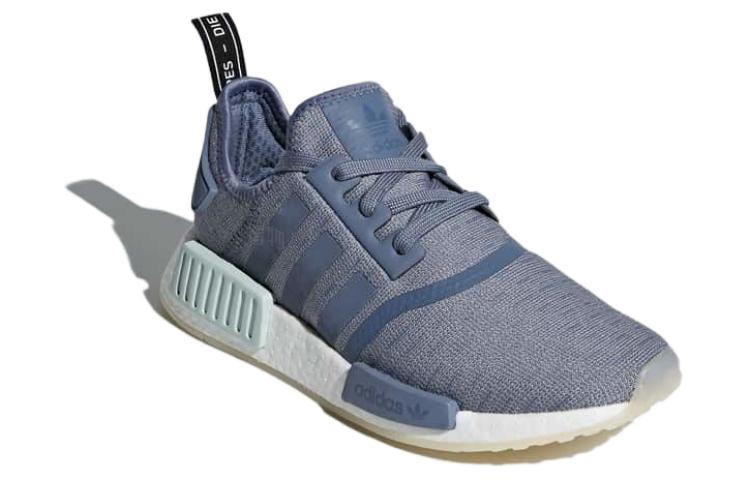 Женские кроссовки adidas originals NMD_R1 (серо-голубые) — фото 3