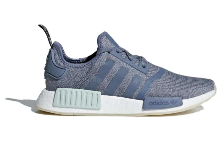 Женские кроссовки adidas originals NMD_R1 (серо-голубые) — фото 2