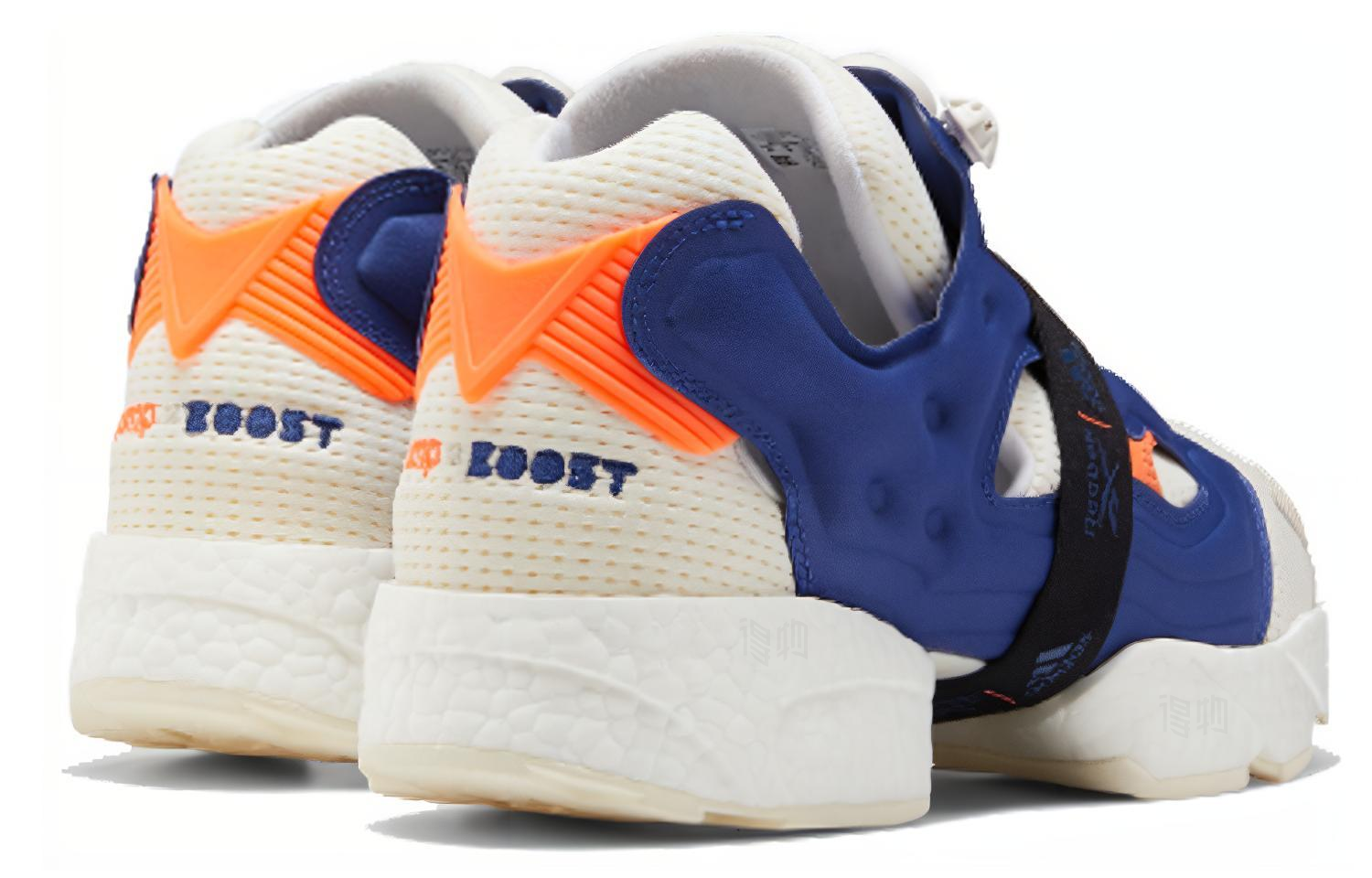 Кроссовки adidas x Reebok Instapump Fury BOOST Prototype (белый / синий / оранжевый) — фото 3