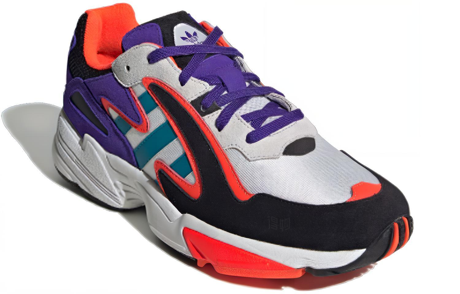 Кроссовки adidas originals Yung-96 Chasm (мультиколор) — Фиолетовый / чёрный / белый / серый / красный / синий — фото 2