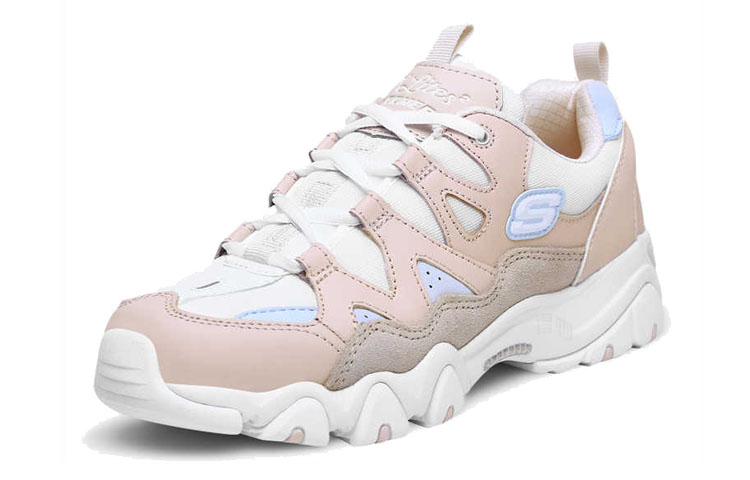 Женские кроссовки Skechers D'LITES 2.0 (розово-белые) — Розовыйбелый — фото 3
