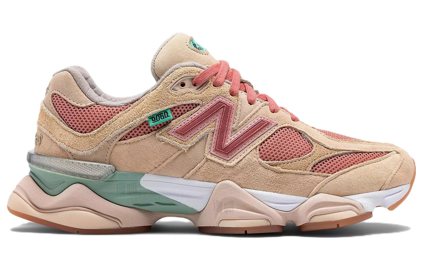 Кроссовки New Balance 9060 (бежево-розовые) — фото 2