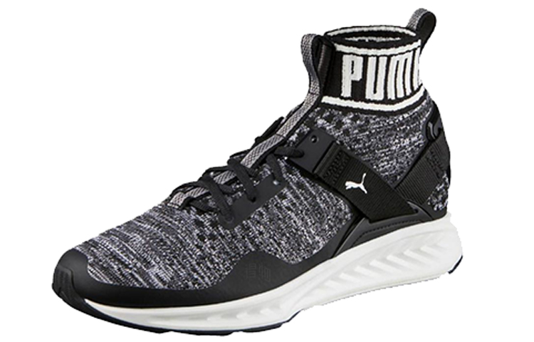 Женские кроссовки PUMA Ignite Evoknit (черно-белые) — Чёрный / белый — фото 3