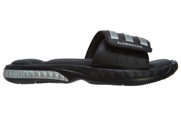 Шлепанцы adidas Superstar 3G (черные) — фото 2
