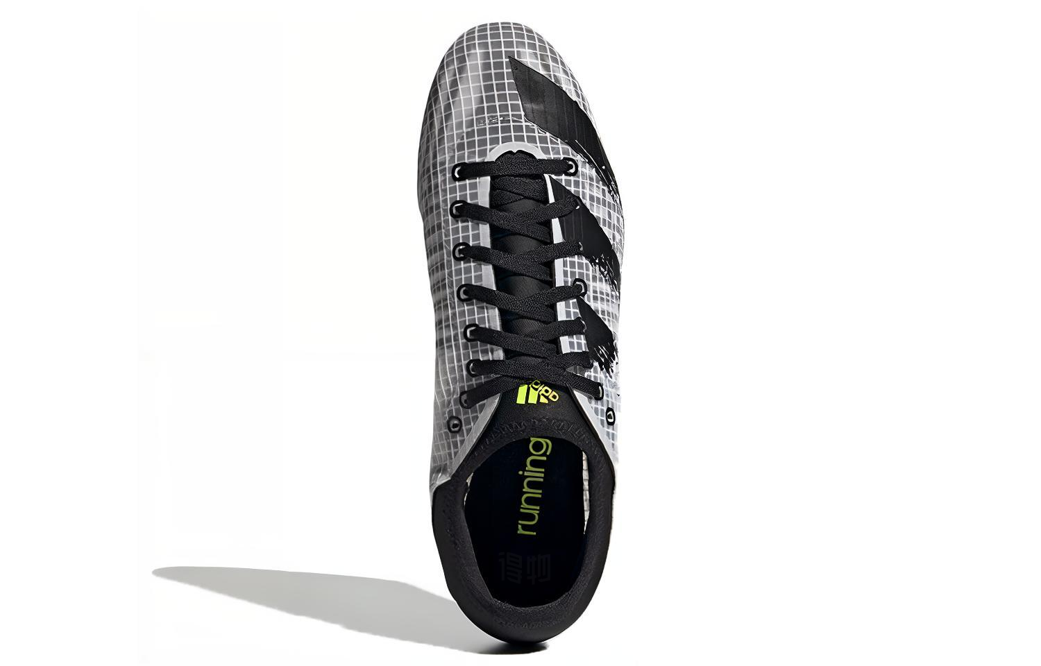 Кроссовки adidas Sprintstar Spikes SG (черно-зеленые) — фото 5