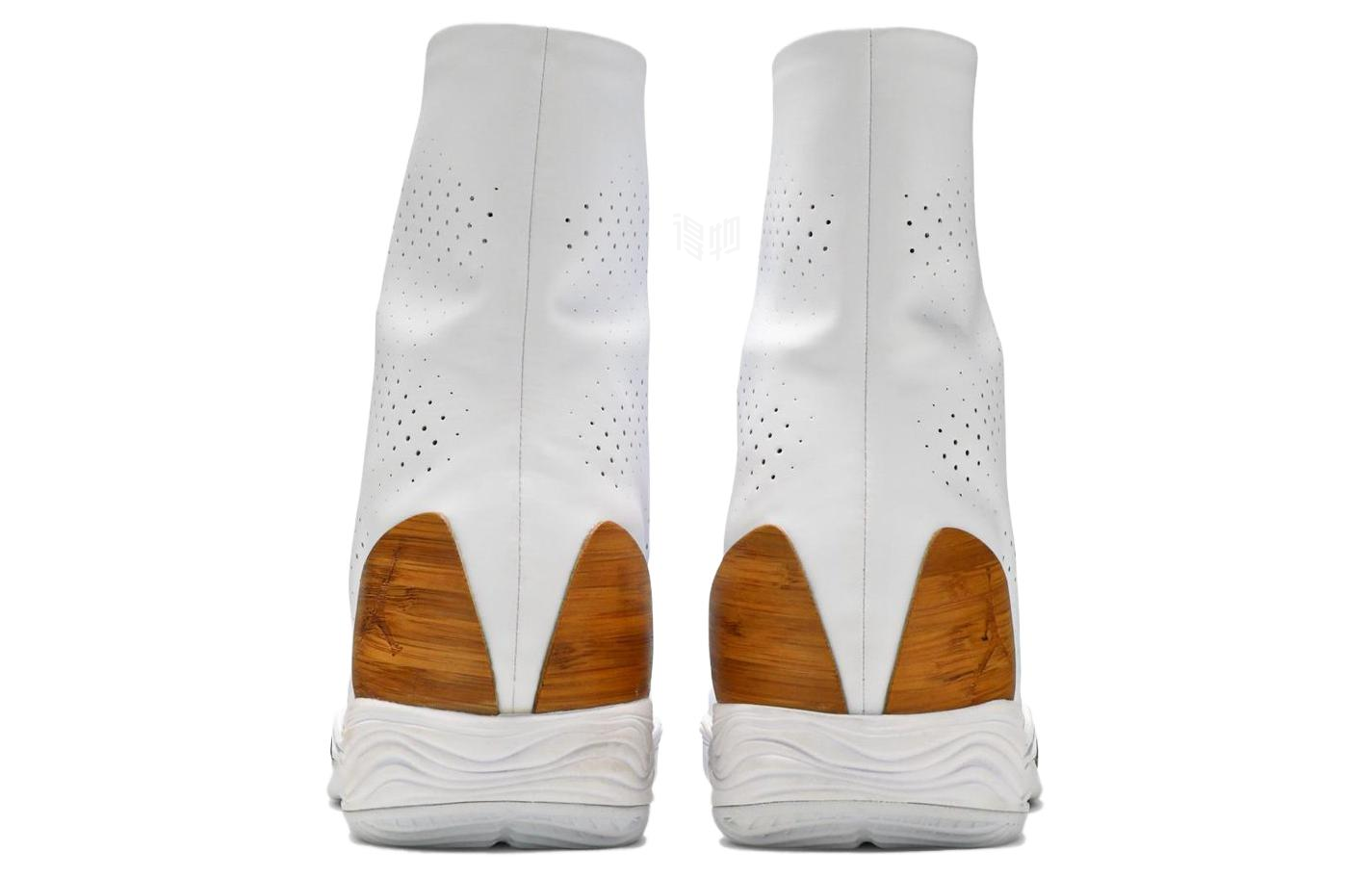 Мужские кроссовки Jordan Air Jordan 28 Crescent City Bamboo OG (белые) — фото 4
