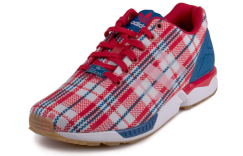 Мужские кроссовки CLOT x adidas originals ZX Flux 'Clot' (бело-красно-синие) — Белый / красный / синий — фото 2