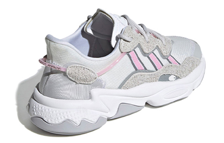 Женские кроссовки adidas originals (серыйрозовый) — фото 4