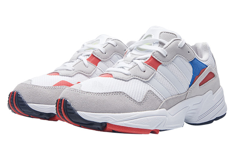 Женские кроссовки adidas originals Yung-96 (бело-сине-красные) — Белый / синий / красный — фото 3