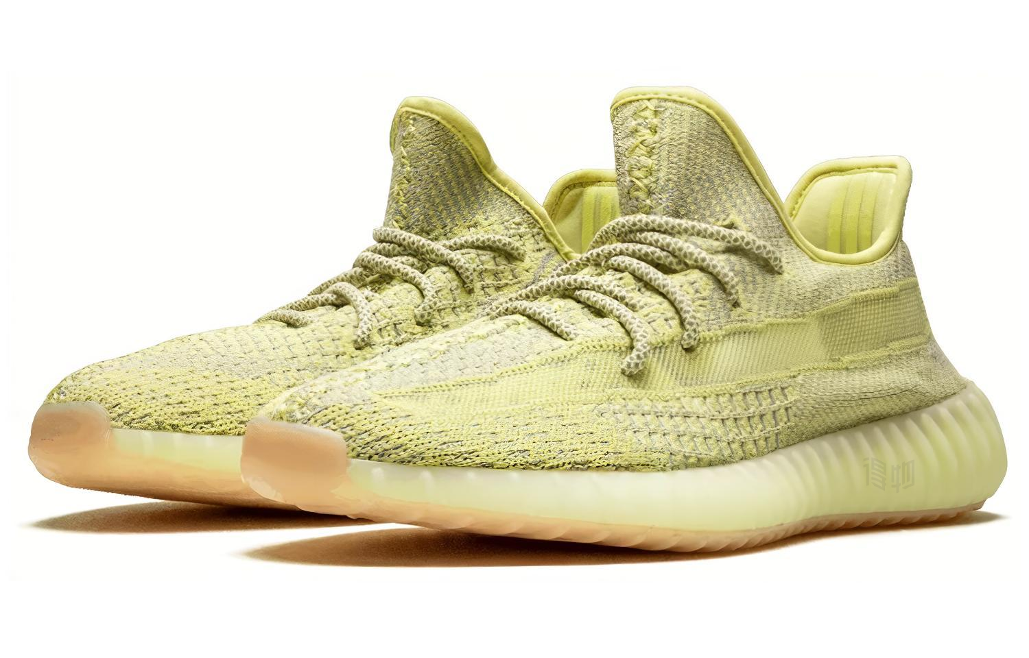 Кроссовки adidas originals Yeezy Boost 350 V2 Antlia (грязно-желтые) — 安特利亚/绿色/棕色/黄色 — фото 3
