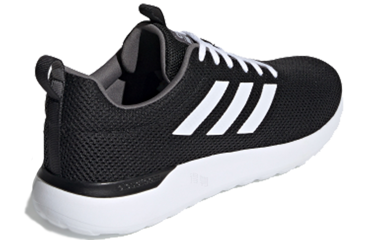 Мужские кроссовки adidas Lite Racer Cln (черно-белые) — Чёрный / белый — фото 4