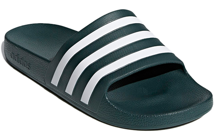 Шлепанцы adidas Adilette Aqua (зелено-белые) — фото 3