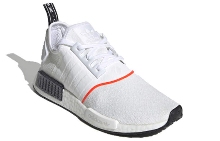 Кроссовки adidas originals NMD_R1 (белый / красный) — фото 2