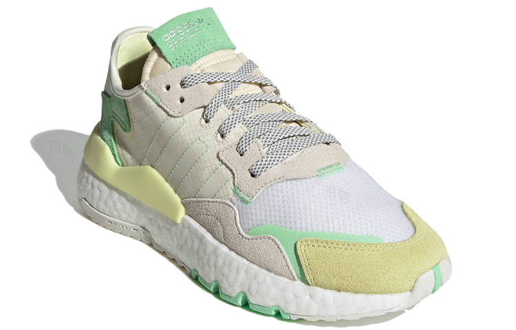 Женские кроссовки adidas originals Nite Jogger (бело-желто-зеленый) — Белый / жёлтый / зелёный — фото 3