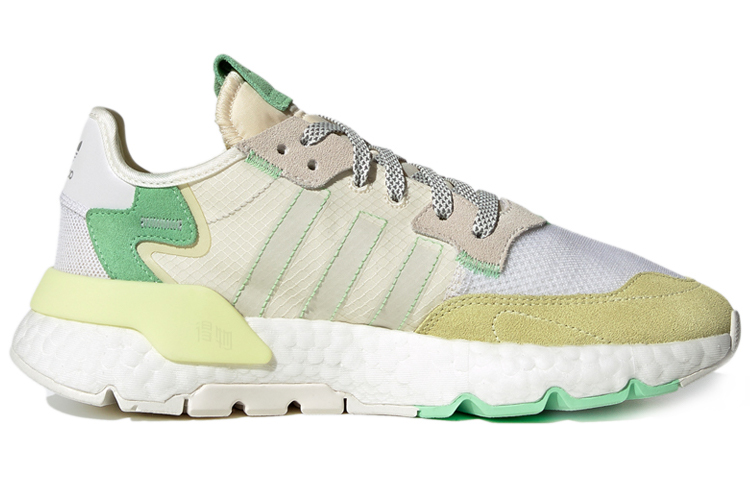 Женские кроссовки adidas originals Nite Jogger (бело-желто-зеленый) — Белый / жёлтый / зелёный — фото 2
