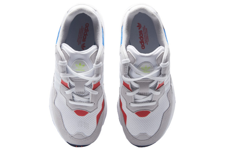 Женские кроссовки adidas originals Yung-96 (бело-сине-красные) — Белый / синий / красный — фото 4