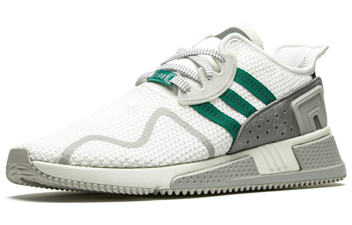 Кроссовки adidas originals EQT Cushion ADV (бело-зеленые) — фото 2