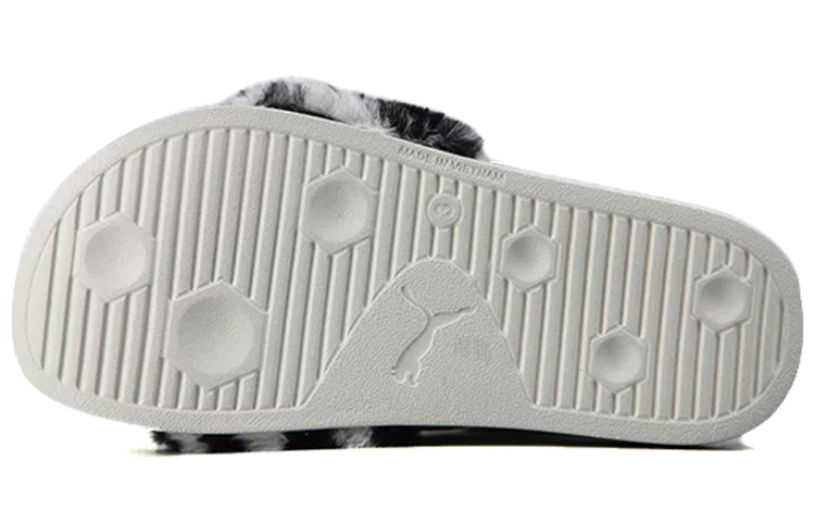 Женские шлепанцы PUMA Leadcat (черно-белые) — 斑马纹 — фото 4