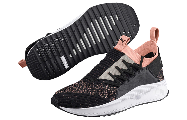 Женские кроссовки PUMA Tsugi Jun (черно-розово-белые) — фото 3