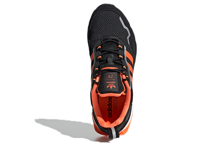 Кроссовки adidas originals ZX 1K (черно-оранжевые) — Чёрный / оранжевый — фото 5