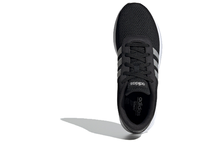 Женские кроссовки adidas neo Lite Racer (черно-серебристые) — фото 4