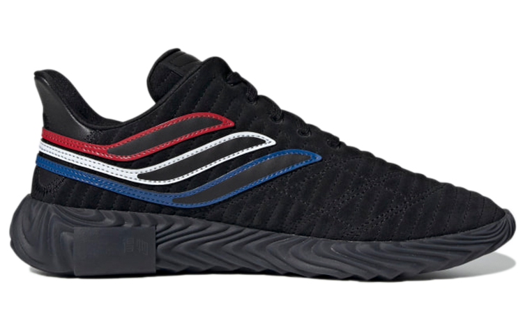 Кеды adidas originals Sobakov (черно-бело-синие) — фото 2