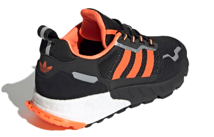 Кроссовки adidas originals ZX 1K (черно-оранжевые) — Чёрный / оранжевый — фото 4