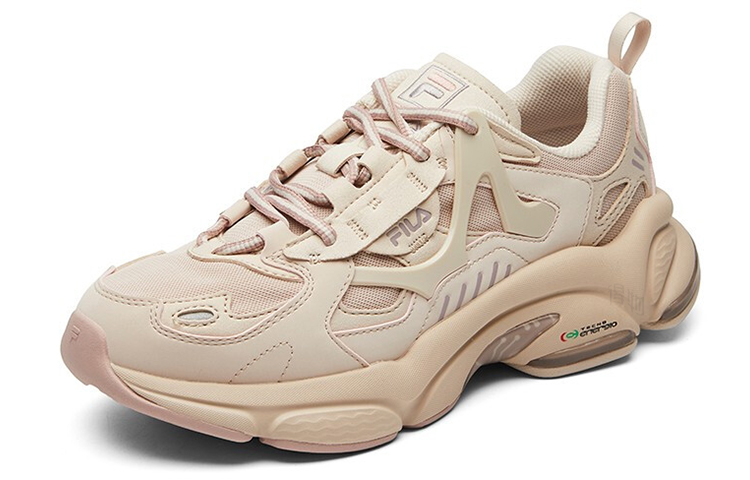Женские кроссовки Fila FUSION RJV (бежевые) — фото 2