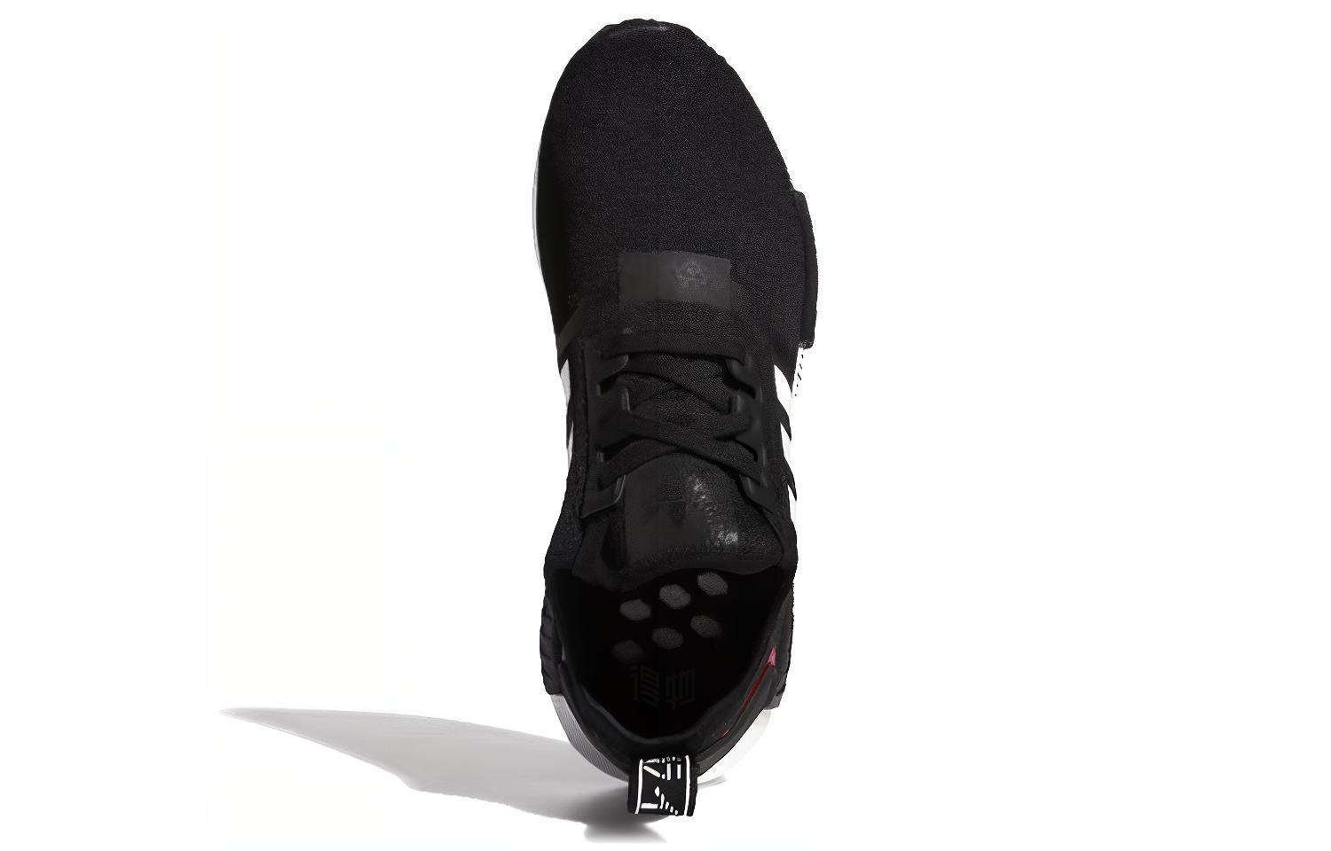 Кроссовки adidas originals NMD_R1 (черные) — Чёрный — фото 4
