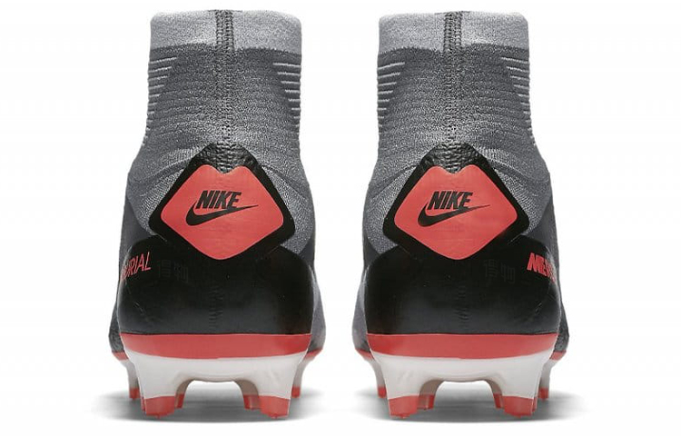 Мужские бутсы Nike Mercurial Superfly 5 FG (серый с черным) — фото 5