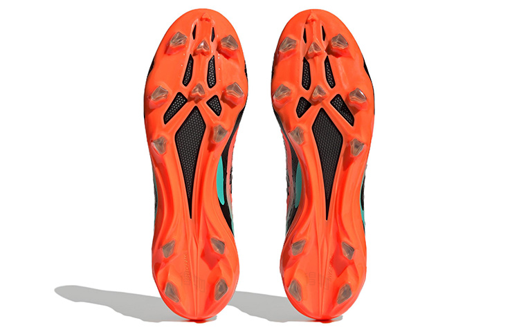 Кроссовки adidas Messi.1 FG (оранжево-черно-зеленые) — фото 6