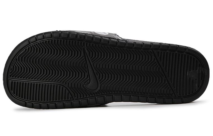 Шлепанцы Nike Benassi JDI Print JDI Print (черно-зеленый) — фото 5