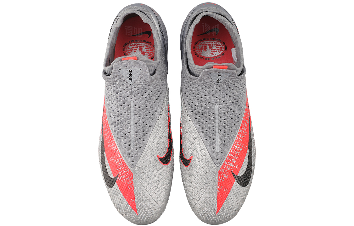Футбольные бутсы Nike Phantom Vision 2 Elite Dynamic Fit FG (серый / оранжевый) — Серыйоранжевый — фото 3