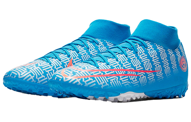 Мужские кроссовки Nike Mercurial Superfly 7 Academy CR7 (сине-розовые) — фото 3
