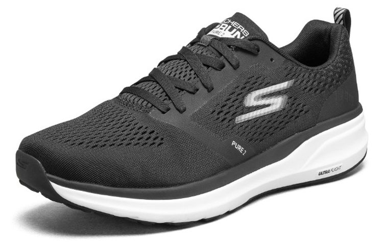 Женские кроссовки Skechers GORUN PURE 2 (черно-белые) — фото 3
