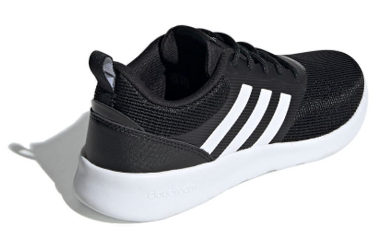 Женские кроссовки adidas neo Qt Racer 2.0 (черно-белые) — Чёрный / белый — фото 3