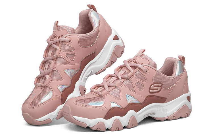 Женские кроссовки Skechers D'LITES 2.0 (розовые) — Розовый — фото 3