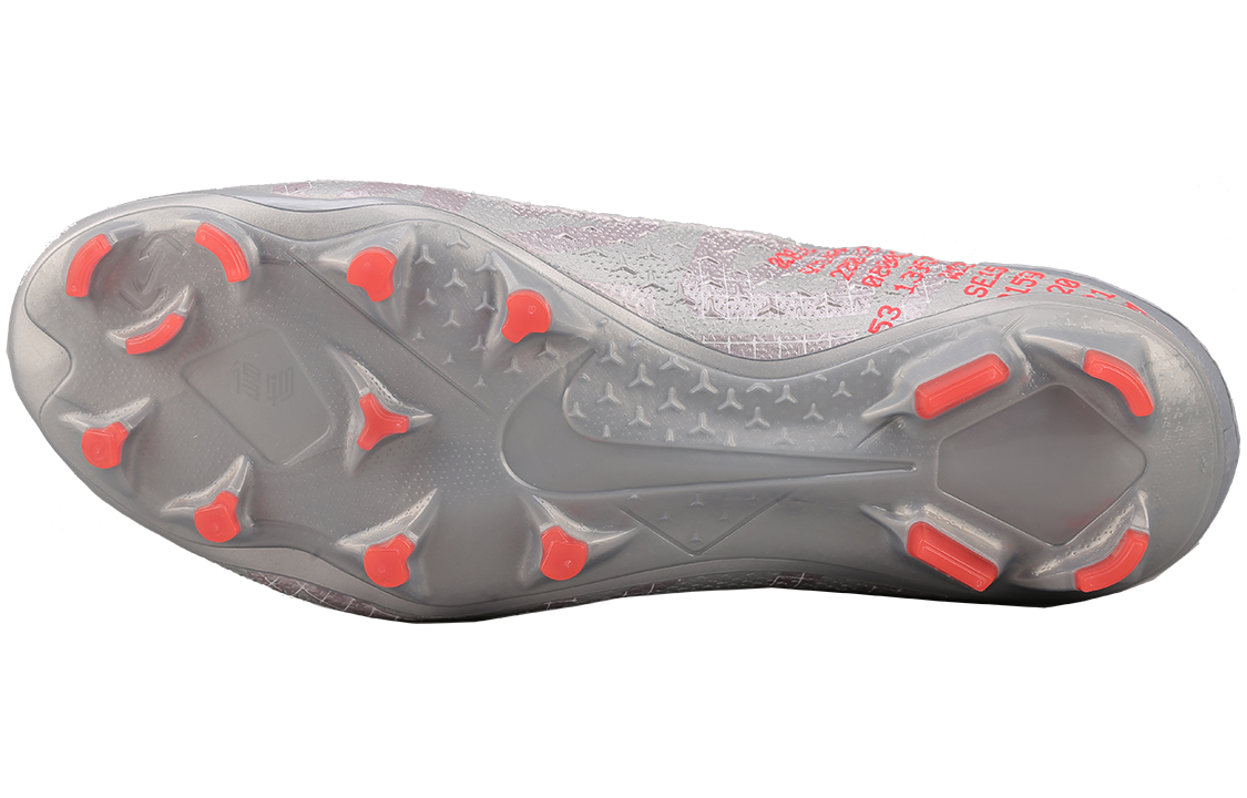 Футбольные бутсы Nike Phantom Vision 2 Elite Dynamic Fit FG (серый / оранжевый) — Серыйоранжевый — фото 4