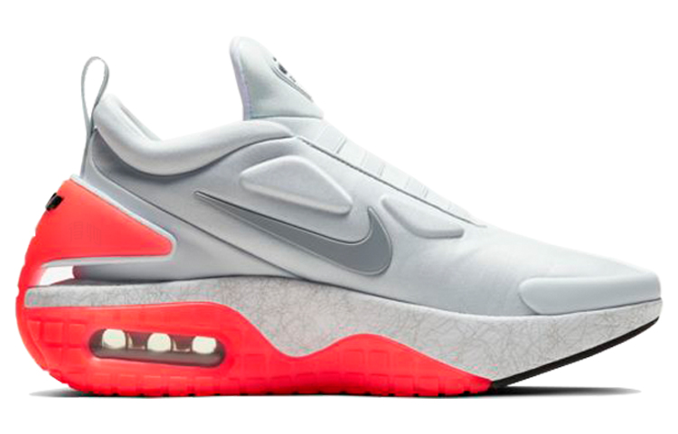 Кроссовки Nike Adapt Auto Max pure platinum (серо-красные) — Серыйкрасный — фото 2