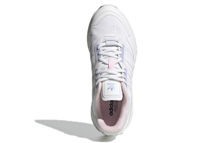 Женские кроссовки adidas originals ZX 1K Boost (бело-фиолетовые) — Белый / фиолетовый — фото 5
