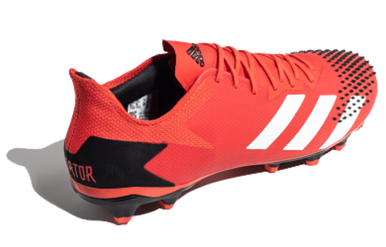 Мужские футбольные бутсы adidas Predator 20.2 MG (черно-красно-белые) — фото 3
