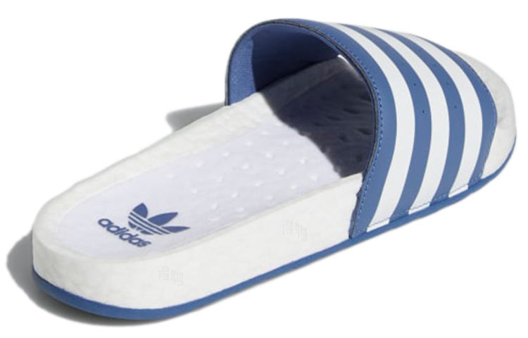 Шлепанцы adidas Adilette Boost (бело-синие) — фото 4