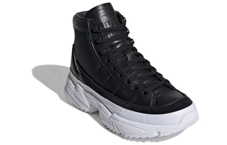 Женские ботинки adidas originals KIELLOR XTRA (черно-белые) — Чёрный / белый — фото 2