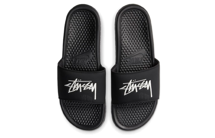 Сабо Nike × Stussy Benassi (черные) — фото 4