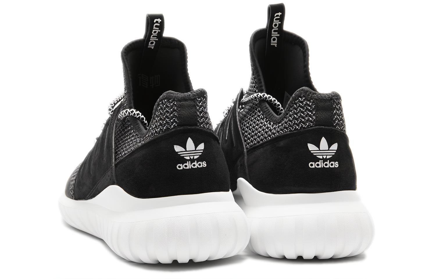 Кроссовки adidas originals Tubular Radial (черно-белые) — Чёрный / белый — фото 4
