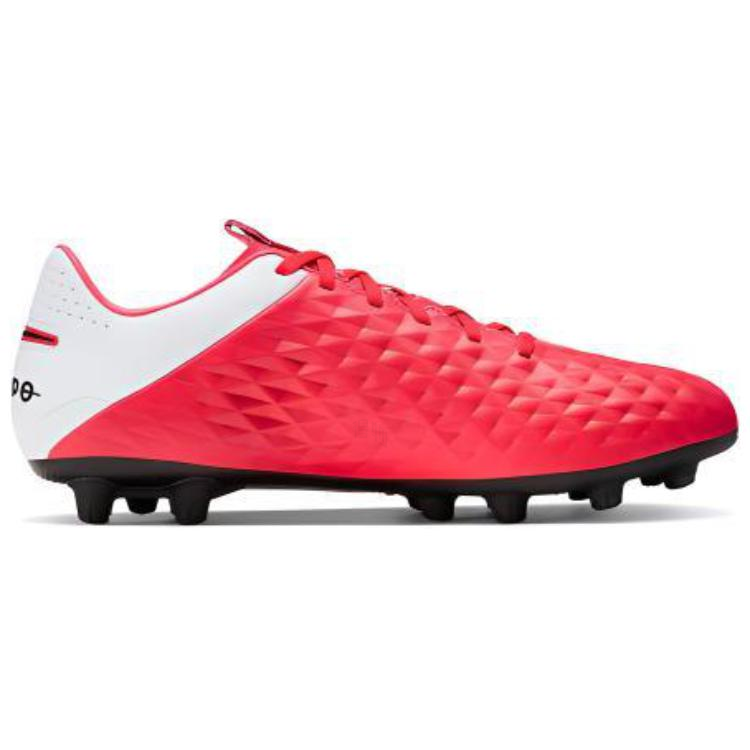 Мужские кроссовки Nike Tiempo Legend 8 Pro HG (черно-красно-белые) — Чёрный / красный / белый — фото 2
