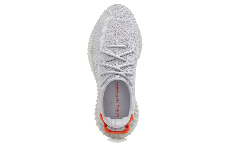Кроссовки adidas originals Yeezy Boost 350 V2 “Tail Light” (серо-оранжевые) — фото 4